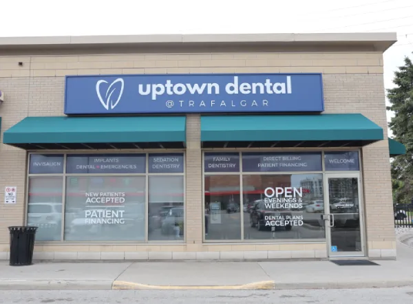 uptown-dental-exterior-signage three generation women